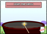 Lighting the grill
