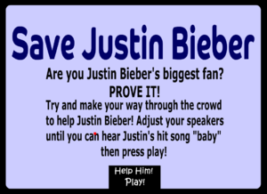 Save Justin Bieber main menu.png