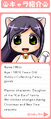 Mimi's profile on the site. (Translated by MoekaChiina)