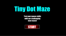 The Tiny Dot Maze Main menu.